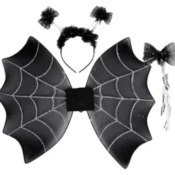 Kit de Araña Infantil: Tiara, Varita y Alas de 47x39 cm