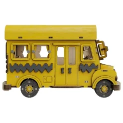 Kit de Construcción Peanuts Puremind Autobús Escolar Madera