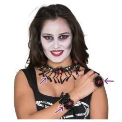 Kit de Esqueleto: Collar, Pulsera y Anillo