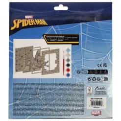 Kit de Manualidades de Madera Spiderman para Colorear