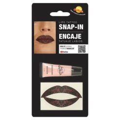 Kit de Tatuaje Labios de Encaje con Hidratante