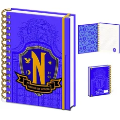 Libreta Miércoles A5 Escudo Nevermore Wednesday