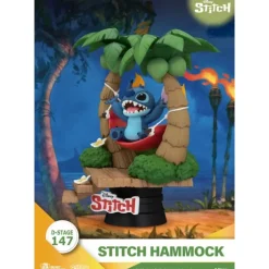Lilo & Stitch Diorama PVC D-Stage Stitch Hammock 13 cm