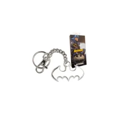 Llavero de acero logotipo Batman, DC Comics