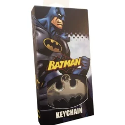 Llavero de acero logotipo Batman, DC Comics