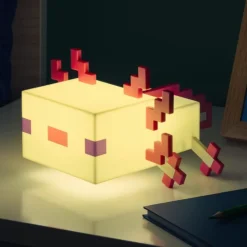 Lámpara Axolotl de Minecraft - Luz de Noche Decorativa
