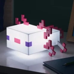 Lámpara Axolotl de Minecraft - Luz de Noche Decorativa