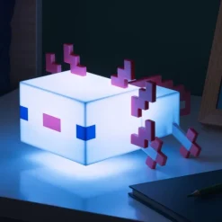 Lámpara Axolotl de Minecraft - Luz de Noche Decorativa