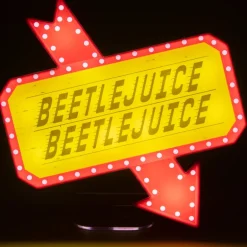 Lámpara Cartel Beetlejuice 22 x 25 cm