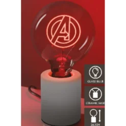 Lámpara Con Bombilla Led Neon Marvel Avengers E27