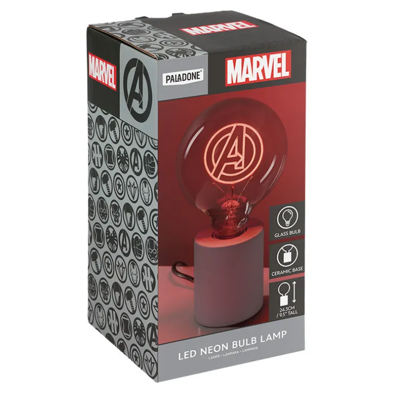 Lámpara Con Bombilla Led Neon Marvel Avengers E27
