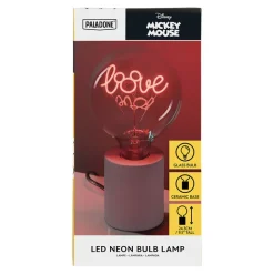 Lámpara Con Bombilla Led Neon Mickey Mouse E27