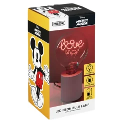 Lámpara Con Bombilla Led Neon Mickey Mouse E27
