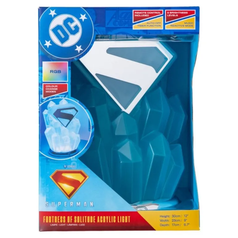 Lámpara DC Comics Superman Fortaleza de la Soledad