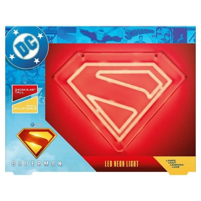 Lámpara de pared LED Superman Neon DC Comics