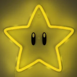 Lámpara de pared LED Super Mario Super Star Neon