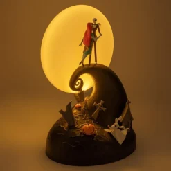 Lámpara Diorama Jack & Sally de Pesadilla antes de Navidad