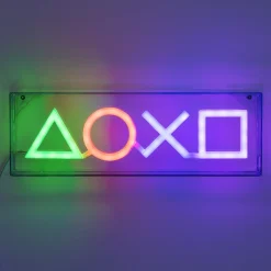 Lámpara LED Estilo Neón Símbolos PlayStation