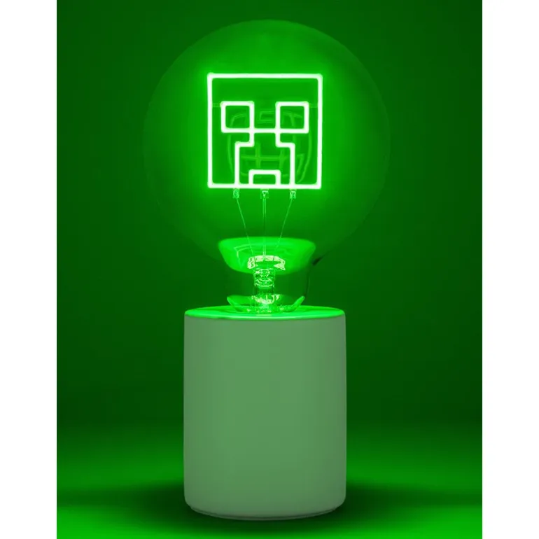 Lámpara Minecraft Creeper Led Neon E27