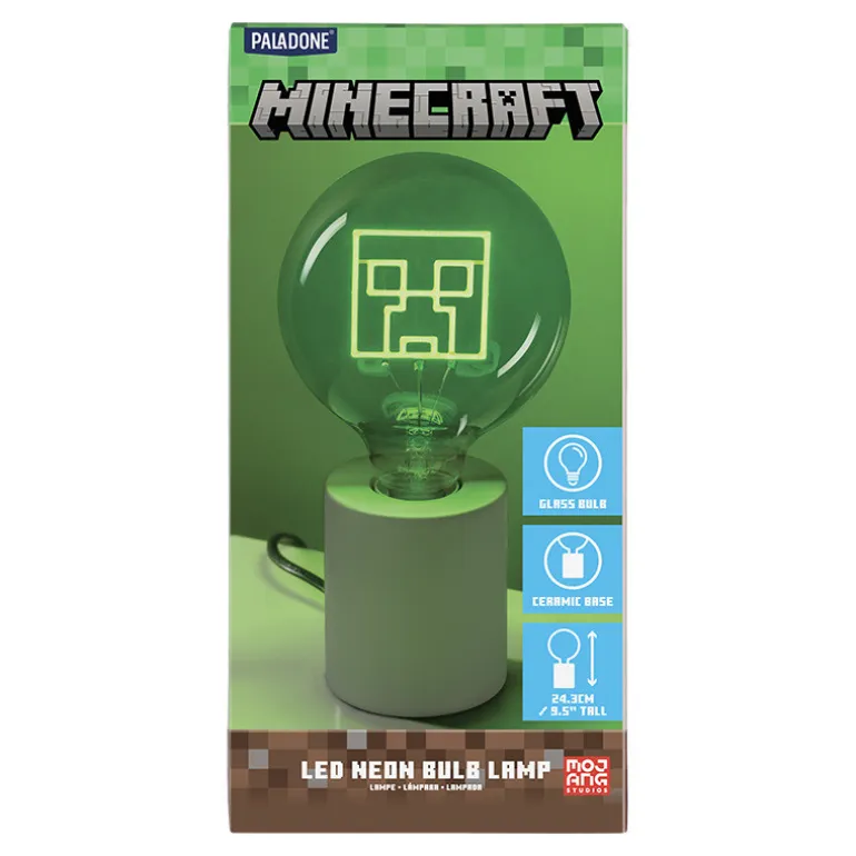 Lámpara Minecraft Creeper Led Neon E27