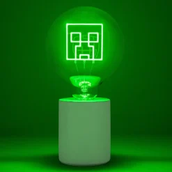 Lámpara Minecraft Creeper Led Neon E27