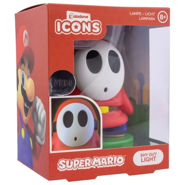 Lámpara Super Mario Shy Guy 11 cm - Licencia Oficial