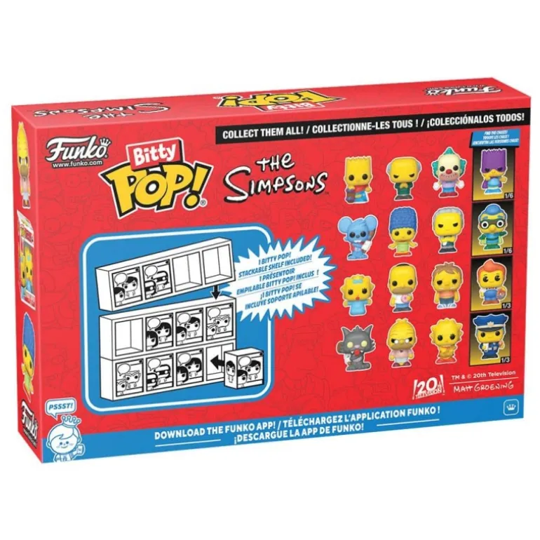 Los Simpson Pack de 4 Figuras Bitty POP! Vinyl Series 2