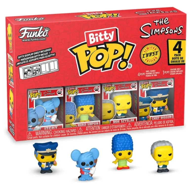 Los Simpson Pack de 4 Figuras Bitty POP! Vinyl Series 2