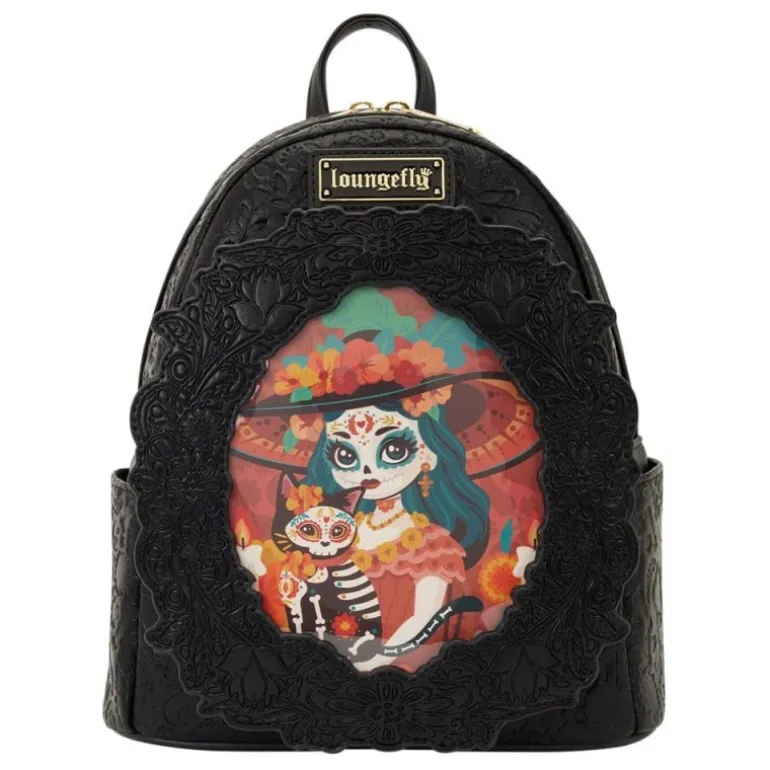 Loungefly Mochila Mini Día de los Muertos en PU y Poliéster