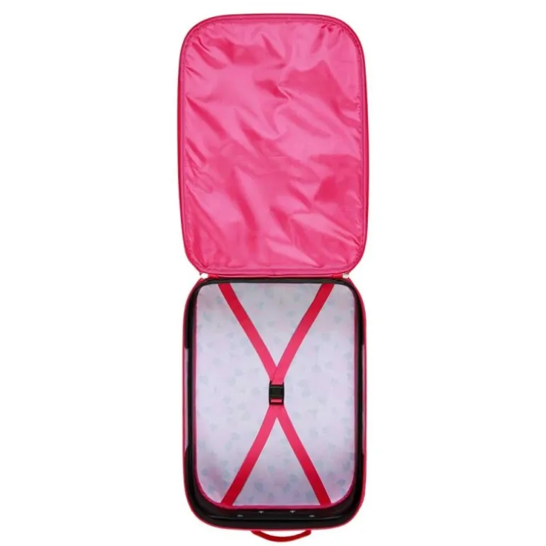 Maleta Trolley Soft 3D Disney Princesas Flowers, Rosa