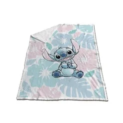 Manta coralina sherpa Stitch Tropical Disney