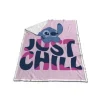 Manta coralina sherpa Stitch Just Chill Disney