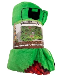 Manta Minecraft 110x150cm coralina