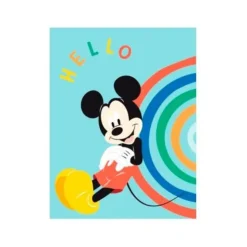 Manta polar Disney Mickey Mouse Hello