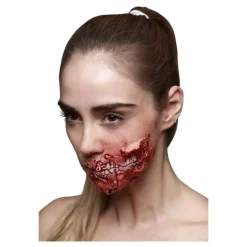 Maquillaje FXs Boca descarnada Zombie de Látex