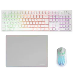 Mars Gaming Combo MCPWXWES GAMING 3IN1 RGB Blanco