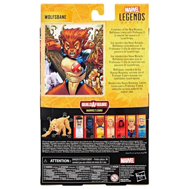 Marvel Legends Figura Wolfsbane 15 cm - Build A Figure Zabu