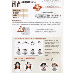 Mascarilla infantil reutilizable Covid19 Superheroe niño