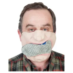 Media Máscara con Zapato en la boca