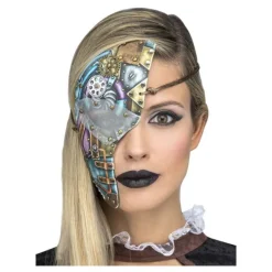 Media Máscara Steampunk Multicolor