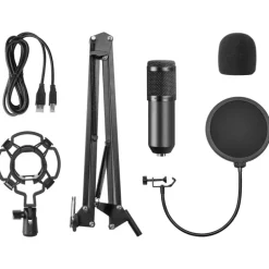 Micrófono Mars Gaming MMICRPO Negro Cardioide