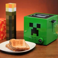 Minecraft Tostadora Green Creeper Cube con Licencia Oficial