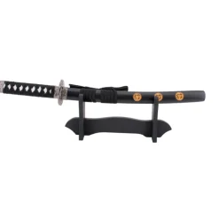 Mini Katana Vaina Negra con Soporte 45 cm