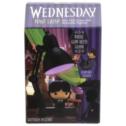Mini lámpara con minifigura Wednesday (Miércoles)