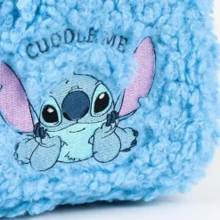 Mochila Casual de Borreguillo Stitch Azul 100% Poliéster