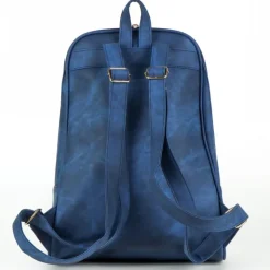 Mochila Casual de Polipiel Azul con Diseño de Stitch