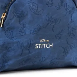 Mochila Casual de Polipiel Azul con Diseño de Stitch