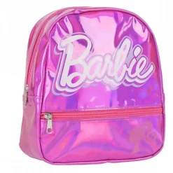 Mochila Casual Iridiscente Barbie 100% PU Rosa
