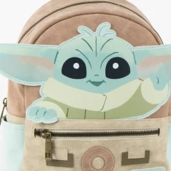 Mochila Casual Moda Polipiel The Mandalorian Grogu Beige