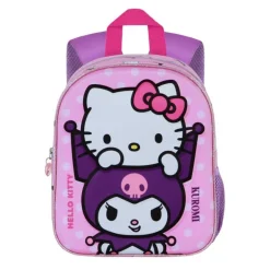 Mochila 3D Rosa Sanrio Hello Kitty Infantil con Relieve